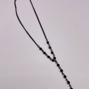 Elegant Black Beaded Necklace